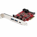 StarTech.com USB-C PCIe Karte mit 5 Ports - 10 Gbit/s USB 3.2 Gen 2 PCIe-Karte mit 1x USB-C & 2x USB-A - 1x 2-Port IDC (interne 5 Gbit/s USB-Header-Erweiterung) - USB-C PCI Express Controller Card - PCIe - USB 3.2 Gen 2 (3.1 Gen 2) - PCIe 3.0 - Rot - 1677
