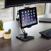 StarTech.com Universal Tablet Ständer zur Wandmontage - Tablet/UMPC - Aktive Halterung - Indoor - Schwarz