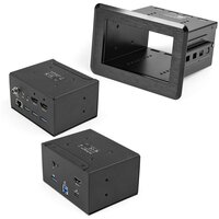 StarTech.com Dockingstation für Konferenzräume - Universelles Laptop Dock - 4K HDMI - 60W PD - USB Hub - GbE - Audio In-Table Connectivity Box für Huddle/Boardroom Collaboration Space - 3840 x 2160 Pixel - 30 Hz - Schnelles Ethernet - Gigabit Ethernet - I