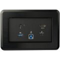 StarTech.com Dockingstation für Konferenzräume - Universelles Laptop Dock - 4K HDMI - 60W PD - USB Hub - GbE - Audio In-Table Connectivity Box für Huddle/Boardroom Collaboration Space - 3840 x 2160 Pixel - 30 Hz - Schnelles Ethernet - Gigabit Ethernet - I