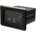 StarTech.com Dockingstation für Konferenzräume - Universelles Laptop Dock - 4K HDMI - 60W PD - USB Hub - GbE - Audio In-Table Connectivity Box für Huddle/Boardroom Collaboration Space - 3840 x 2160 Pixel - 30 Hz - Schnelles Ethernet - Gigabit Ethernet - I
