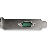 StarTech.com 1 Port Serielle PCI Express RS232 Adapter Karte - Serielle PCIe RS232 Kontroller Karte - PCIe zu Seriell DB9 - 16950 UART - Niedrigprofil-Erweiterungskarte - Windows & Linux - PCIe - Seriell - PCIe 1.1 - RS-232 - Grün - 277385 h