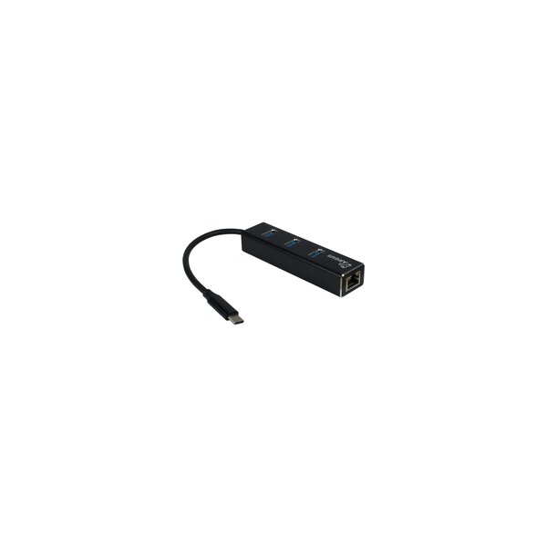 Argus Inter-Tech ARGUS IT-410 - USB 3.2 Gen 1 (3.1 Gen 1) Type-C - IEEE 802.3ab - IEEE 802.3i - IEEE 802.3u - Schwarz - RJ-45 - USB 3.2 Gen 1 (3.1 Gen 1) Type-A - Aluminium - CE - RoHS