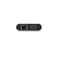 ICY BOX IB-DK4040-CPD - Kabelgebunden - USB 3.2 Gen 1 (3.1 Gen 1) Type-C - 100 W - 3,5 mm - 10,100,1000 Mbit/s - Anthrazit - Schwarz