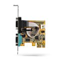 StarTech.com 2 Port PCI Express Serielle Schnittstellenkarte - PCIe auf RS232 (DB9) - PC Serielle Karte/Erweiterungskarte - Voll-/Niedrigprofilblende - 2 Serielle Anschlüsse - 16C1050 UART - COM Retention - Windows/Linux - PCIe - Seriell - Full-height / L