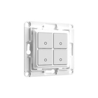 Shelly Wall Switch 4 - Tasten - Weiß - Shelly 1 - Shelly i4 - Shelly 2.5 - Shelly Plus Series - 80 mm - 80 mm