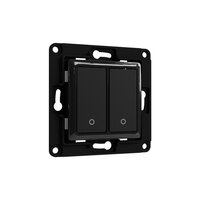 Shelly Wall Switch 2 - Tasten - Schwarz - Shelly 2,5 - Shelly 1L - Shelly Dimmer 2 - Shelly Plus Series - 80 mm - 80 mm