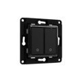 Shelly Wall Switch 2 - Tasten - Schwarz - Shelly 2,5 - Shelly 1L - Shelly Dimmer 2 - Shelly Plus Series - 80 mm - 80 mm