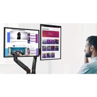 Techly Schreibtischhalterung für 2 LCD TV LED 17-32...
