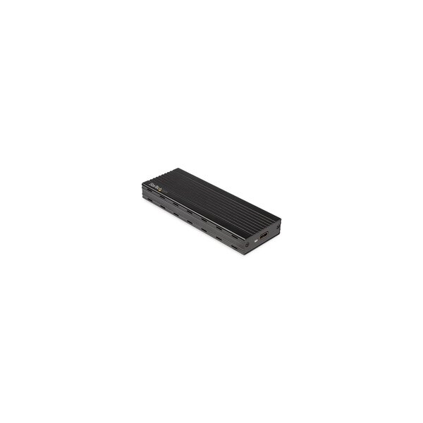 StarTech.com USB-C 10 Gbit/s auf M.2 NVMe SSD-Gehäuse - Tragbares externes M.2 NGFF PCIe Aluminiumgehäuse - 1GB/s Read/Write - Unterstützt 2230 - 2242 - 2260 - 2280 - TB3 kompatibel - Mac & PC - SSD-Gehäuse - M.2 - M.2 - 10 Gbit/s - USB Anschluss - Schwar