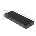 StarTech.com USB-C 10 Gbit/s auf M.2 NVMe SSD-Gehäuse - Tragbares externes M.2 NGFF PCIe Aluminiumgehäuse - 1GB/s Read/Write - Unterstützt 2230 - 2242 - 2260 - 2280 - TB3 kompatibel - Mac & PC - SSD-Gehäuse - M.2 - M.2 - 10 Gbit/s - USB Anschluss - Schwar