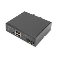 DIGITUS 4 Port Gigabit Ethernet Netzwerk PoE Switch,...