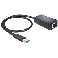 Delock 62121 - Schwarz - Windows XP/XP-64/Vista/Vista-64/7/7-64 - Mac Lion 10.7 - IEEE 802.3 - IEEE 802.3ab - IEEE 802.3az - IEEE 802.3u