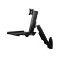 StarTech.com Wandmontage Sitz-/ Steh Workstation - 1 Monitor - Schwarz - 61 cm (24") - 8 kg - Wand - 75 x 75,100 x 100 mm - 2,5 kg