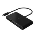 Belkin AVC004BTBK - USB 3.2 Gen 1 (3.1 Gen 1) Type-C - 100 W - Schwarz - HDMI - RJ-45 - USB 3.2 Gen 1 (3.1 Gen 1) Type-A - VGA - 194 mm - 103 mm