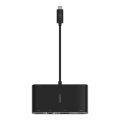 Belkin AVC004BTBK - USB 3.2 Gen 1 (3.1 Gen 1) Type-C - 100 W - Schwarz - HDMI - RJ-45 - USB 3.2 Gen 1 (3.1 Gen 1) Type-A - VGA - 194 mm - 103 mm
