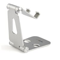 StarTech.com Handy und Tablet Ständer - Faltbarer Universalhalter für Smartphones und Tablets(4 bis 13 Zoll) - Verstellbar - ergonomisch mit mehreren Winkeln für den Schreibtisch - tragbar - Handy/Smartphone - Tablet/UMPC - Multimedia-Ständer - Tisch/Bank