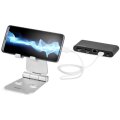 StarTech.com Handy und Tablet Ständer - Faltbarer Universalhalter für Smartphones und Tablets(4 bis 13 Zoll) - Verstellbar - ergonomisch mit mehreren Winkeln für den Schreibtisch - tragbar - Handy/Smartphone - Tablet/UMPC - Multimedia-Ständer - Tisch/Bank