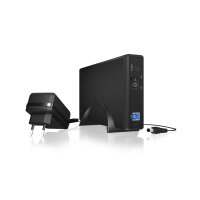 ICY BOX IB-377U3 - HDD-Gehäuse - 3.5 Zoll - SATA - Serial ATA II - Serial ATA III - 5 Gbit/s - Hot-Swap - Schwarz