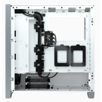 Corsair iCUE 4000X RGB - Midi Tower - PC - Weiß - ATX - Kunststoff - Stahl - Gehärtetes Glas - Gaming