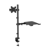 IC Intracom Tischhalterung mit Monitorarm und Notebookablage