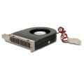 StarTech.com Interner Slotblech Gehäuselüfter mit 4-Pin LP4-Molex - Kühler - 2200 RPM - 32 dB - 6,9 cfm - Schwarz