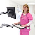 Ergotron LX Sit-Stand Wall Mount Keyboard Arm - 2,2 kg - Edelstahl