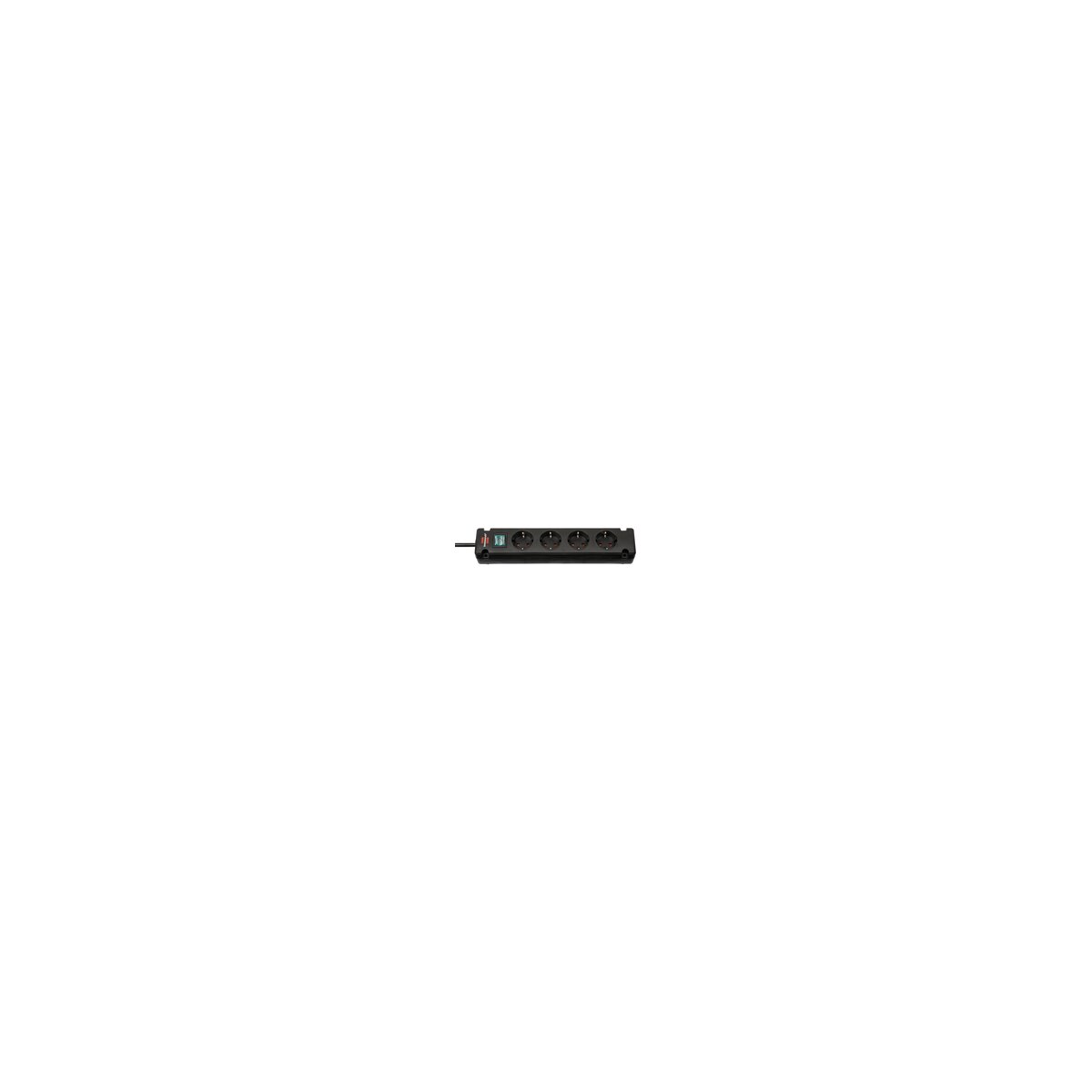 Brennenstuhl 1150650326 - 1,5 m - Drinnen - Schwarz - 4 AC-Ausgänge - 300 mm - Schwarz