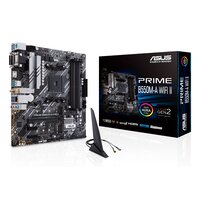 ASUS PRIME B550M-A WIFI II - AMD - Socket AM4 - AMD Ryzen™ 3 - AMD Ryzen™ 5 - AMD Ryzen™ 7 - 3rd Generation AMD Ryzen™ 9 - AMD Ryzen 9 5th Gen - Socket AM4 - DDR4-SDRAM - 128 GB