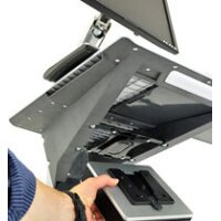 Ergotron Neo-Flex LCD Cart - Multimedia-Wagen/Trolley - Grau - Aluminium - Kunststoff - Stahl - Zink - Flachbildschirm - 11,8 kg - 68,6 cm (27")