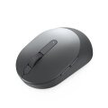 Dell Pro Plus kompakte Maus – MS5120W - Titan Gray (grau) - Beidhändig - Optisch - RF Wireless + Bluetooth - 1600 DPI - Grau - Titan