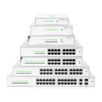 HPE Networking Networking Instant On Switch 16p Gigabit CL4 PoE 124W 1430 - Unmanaged - L2 - Gigabit Ethernet (10/100/1000) - Power over Ethernet (PoE) - Rack-Einbau - 1U