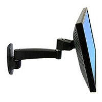 Ergotron 200 Series Wall Mount Arm - 1 Extension - 11,3 kg - 61 cm (24") - 75 x 75 mm - 100 x 100 mm - Schwarz