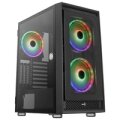 AEROCOOL ADVANCED TECHNOLOGIES Aerocool Graphite V3 - Midi Tower - PC - Schwarz - ATX - micro ATX - Mini-ITX - ABS - SPCC - Stahl - Blau - Grün - Rot