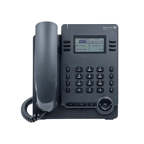 Alcatel Lucent ALE-20 - IP-Telefon - Grau - Kabelgebundenes Mobilteil - Tisch/Wand - Tasten - LCD