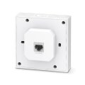 TP-LINK Omada AX3000 Wall Plate WiFi 6 Access Point - 2,4 GHz - 5 GHz - 3000 Mbit/s - SNMP - SSH - WPA-Enterprise - WPA2-Enterprise - 10,100,1000 Mbit/s