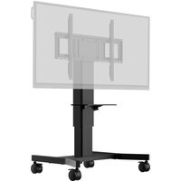 Iiyama Elektrisches Pylonensystem mit einer Säule auf Rädern mit einfach zu montierender Halterung und Laptopablage - Schrauben - 100 kg - 139,7 cm (55") - 2,18 m (86") - 800 x 600 mm - Schwarz