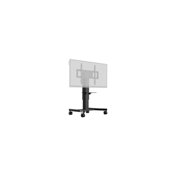 Iiyama Elektrisches Pylonensystem mit einer Säule auf Rädern mit einfach zu montierender Halterung und Laptopablage - Schrauben - 100 kg - 139,7 cm (55") - 2,18 m (86") - 800 x 600 mm - Schwarz
