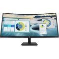 HP P34hcG4 WQHD-USB-C-Monitor mit Wölbung - 86,4 cm (34") - 3440 x 1440 Pixel - Wide Quad HD - LCD - 5 ms - Schwarz