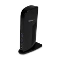 StarTech.com Dual Monitor USB 3.0 Laptop Docking Station mit HDMI & DVI/VGA - 6x USB-A Hub - GbE - Audio - Universal Type-A Dock - Windows/macOS/ChromeOS - Kabelgebunden - USB 3.2 Gen 1 (3.1 Gen 1) Type-B - 3,5 mm - USB Typ-A - 10,100,1000 Mbit/s - IEEE 8