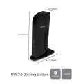 StarTech.com Dual Monitor USB 3.0 Laptop Docking Station mit HDMI & DVI/VGA - 6x USB-A Hub - GbE - Audio - Universal Type-A Dock - Windows/macOS/ChromeOS - Kabelgebunden - USB 3.2 Gen 1 (3.1 Gen 1) Type-B - 3,5 mm - USB Typ-A - 10,100,1000 Mbit/s - IEEE 8