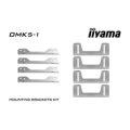Iiyama Befestigungswinkel-Kit für Open Frame TF1615MC / OTF1616MC Displays - Schelle - Silber - 105 mm - 36 mm - 8 Stück(e)
