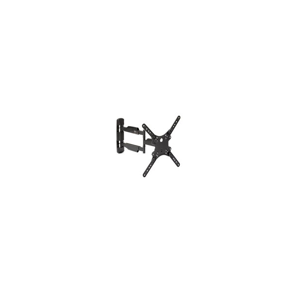 StarTech.com TV-Wandhalterung vollbeweglich - 35 kg (32-55 Zoll) VESA-Displays - Universal-Flachbildfernseher Monitorhalter mit niedrigem Profil - Heavy Duty - einstellbarer Schwenkarm - 100 x 100 mm - 400 x 400 mm - -12 - 2° - -90 - 90° - Stahl - Schwarz