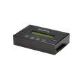 StarTech.com 1:1 Selbständige Festplatten Klonstation und Löscher - SATA HDD/SSD Disk Kloner & Löscher - LCD Bildschirm - TAA Konform - Betriebssystem unabhängig - HDD-Duplikator - 1 Kopien - SATA - Vergleichen - Kopieren - Löschen - Schwarz - Aluminium
