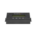 StarTech.com 1:1 Selbständige Festplatten Klonstation und Löscher - SATA HDD/SSD Disk Kloner & Löscher - LCD Bildschirm - TAA Konform - Betriebssystem unabhängig - HDD-Duplikator - 1 Kopien - SATA - Vergleichen - Kopieren - Löschen - Schwarz - Aluminium