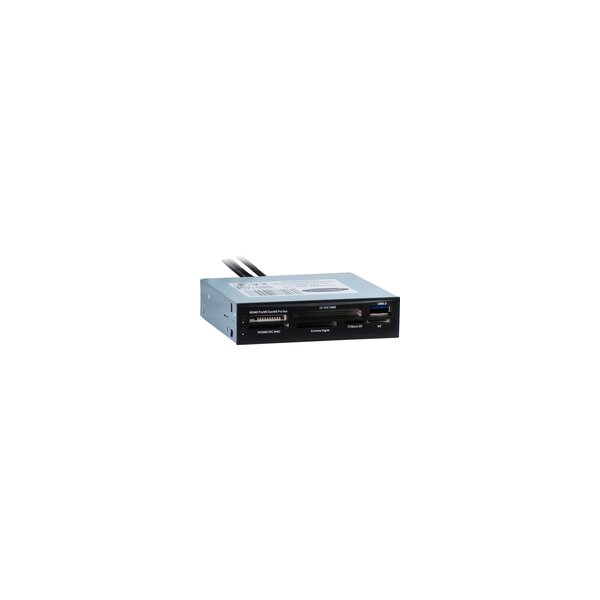 Inter-Tech CI-01 - CF - Speicherstick (MS) - MicroDrive - MicroSD (TransFlash) - MMC - MS Duo - MS Micro (M2) - MS PRO - MS... - Schwarz - 3.5" - 5000 Mbit/s - USB 3.2 Gen 1 (3.1 Gen 1) - 110 mm