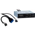 Inter-Tech CI-01 - CF - Speicherstick (MS) - MicroDrive - MicroSD (TransFlash) - MMC - MS Duo - MS Micro (M2) - MS PRO - MS... - Schwarz - 3.5" - 5000 Mbit/s - USB 3.2 Gen 1 (3.1 Gen 1) - 110 mm