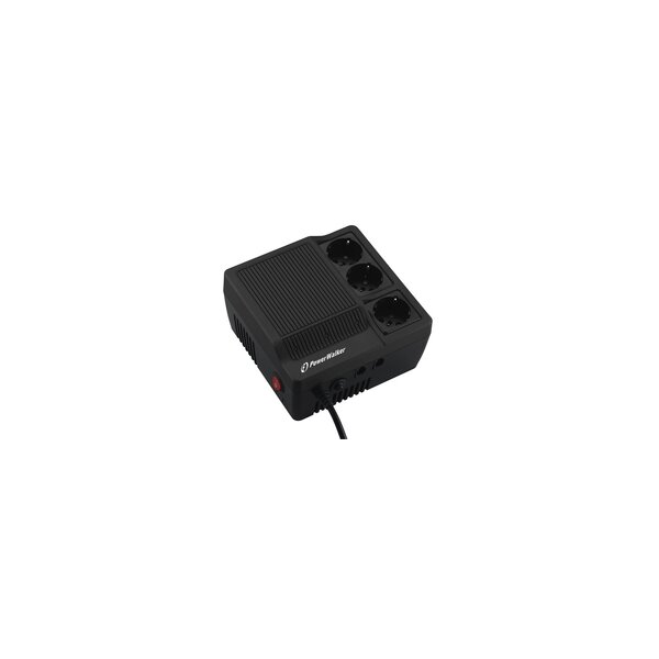 PowerWalker AVR 600 - 50 Hz - 0,6 kVA - 360 W - 3 AC-Ausgänge - 430 J - 1,7 kg