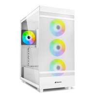 Sharkoon REBEL C50 RGB ATX - Full Tower - PC - Weiß - ATX - micro ATX - Mini-ITX - Metall - Gehärtetes Glas - Multi