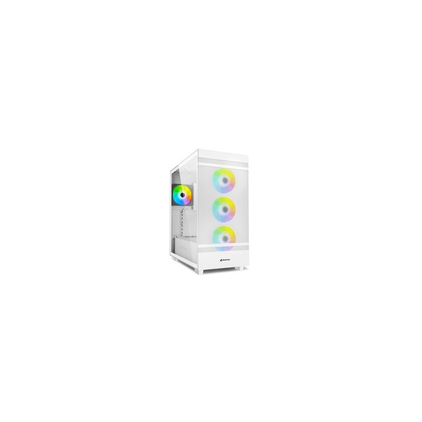 Sharkoon REBEL C50 RGB ATX - Full Tower - PC - Weiß - ATX - micro ATX - Mini-ITX - Metall - Gehärtetes Glas - Multi